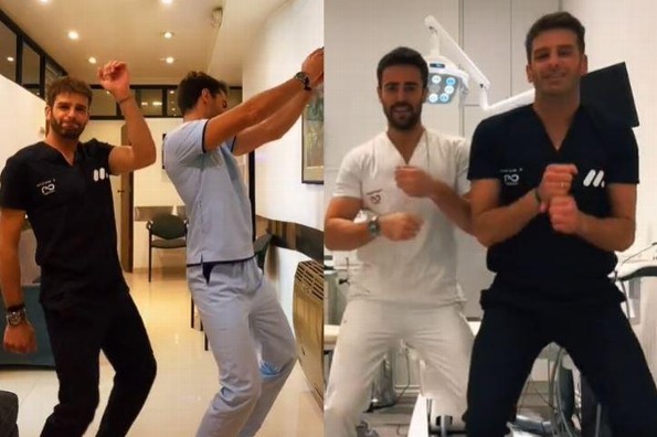 Jóvenes odontólogos se hacen virales por sexis bailes en TikTok (+video)
