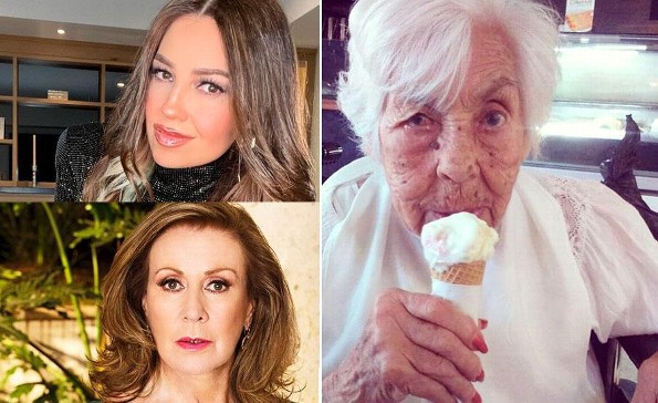 Así celebraron los 104 años de la abuelita de Thalía y Laura Zapata (+Vídeo)