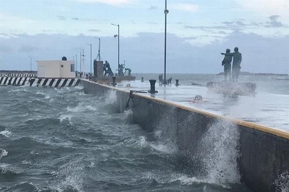 Hoy viernes norte en Veracruz con rachas mayores a 90 km/hora  