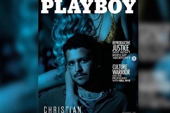 Christian Nodal aparece en portada de Playboy 