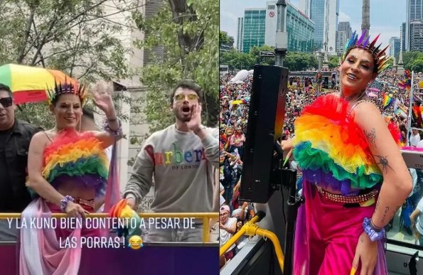 ¡Abuchean a Kunno en plena marcha LGBT+!