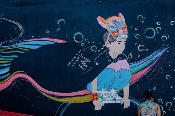 Fusión Arte Urbano concluye tercer mural en el fraccionamiento Reforma (+fotos)