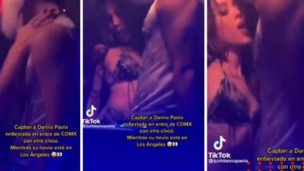 ¿Le fue infiel a su novio? Captan a Danna Paola bailando sensualmente con un chico en un antro