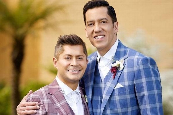 Se casa con su novio el periodista de espectáculos Jorge Ugalde (+fotos)