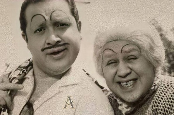 Hoy en Dime si lo Sabes los  personajes fueron  Gordolfo Gelatino y su Mamá Naborita  1971