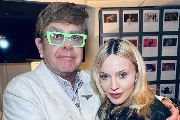 Madonna y Elton John se reconcilian luego de 20 años de pleitos