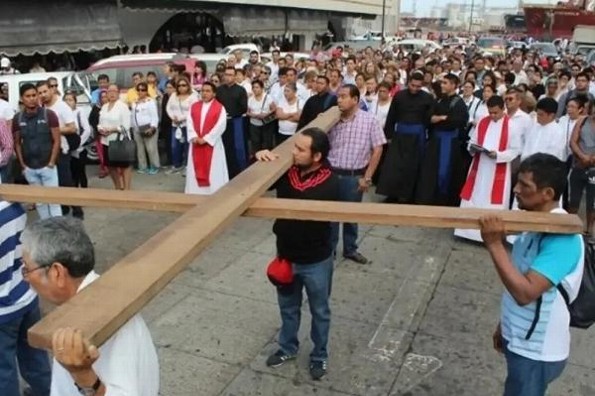 Ruta del Viacrucis en esta Semana Santa en Veracruz