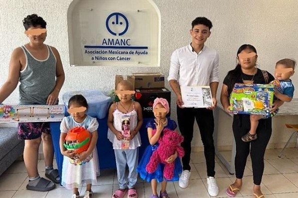 Míster Teen Alvarado 2025 festeja a los niños de AMANC 