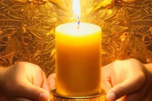 Ritual de Abundancia con vela amarilla o color oro