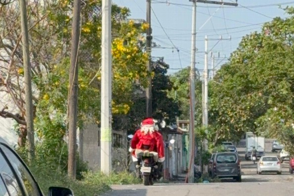 Santa acaba de ser visto en Veracruz ¡Haaay vídeo!