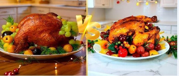 El Duelo de las Aves: Pollo vs. Pavo, ¿Cuál es mejor para navidad?
