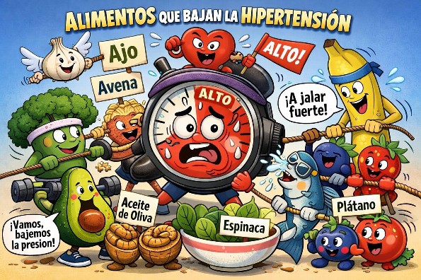 Alimentos que le dicen ¡Bájale! a tu presión arterial