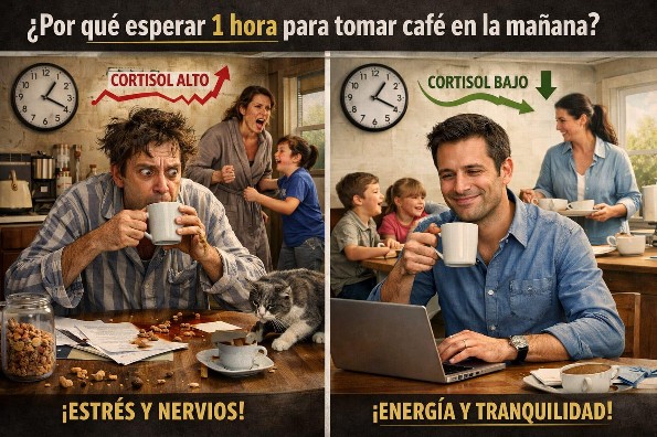 ¡Aguanta, fiera! Por qué debes  esperar 60 minutos al levantarte antes de tomar café