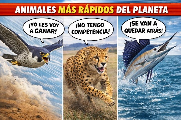 ¡Flash salvaje! Los animales más veloces del mundo