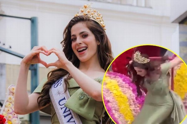 Fátima Bosch se desvanece en pleno desfile; el momento quedó en video