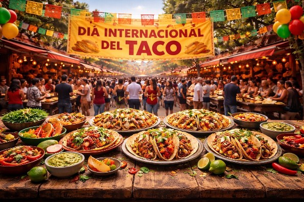 ¡Taco-rriendo a la taquería!  Hoy es día internacional del taco y se vale pedir copia