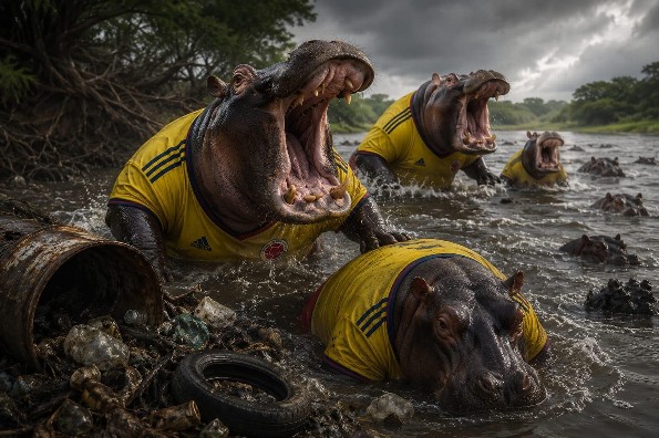 Hipopótamos en Colombia: La especie invasora más grande del planeta que el país no puede frenar.