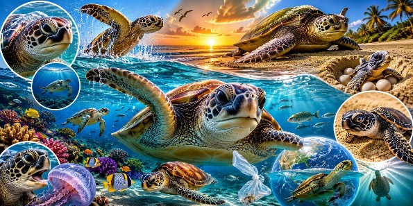 ¡Dinosaurios modernos! Los secretos mejor guardados de las tortugas marinas