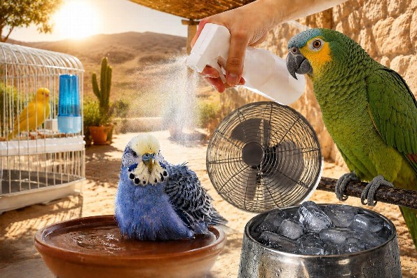 ¡Alas abiertas y pico jadeante! Cómo evitar que tu ave domestica  termine rostizada en esta ola de calor