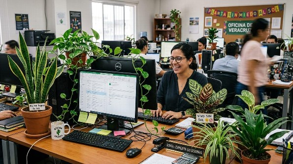 ¡No más godínez tristes! Cómo tunear tu escritorio con plantas que no se mueren  tan facil