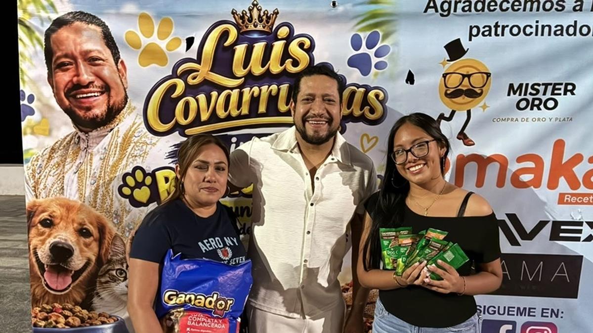 ¡Un Carnaval con causa! Luis Covarrubias suma corazones para alimentar a lomitos y mininos