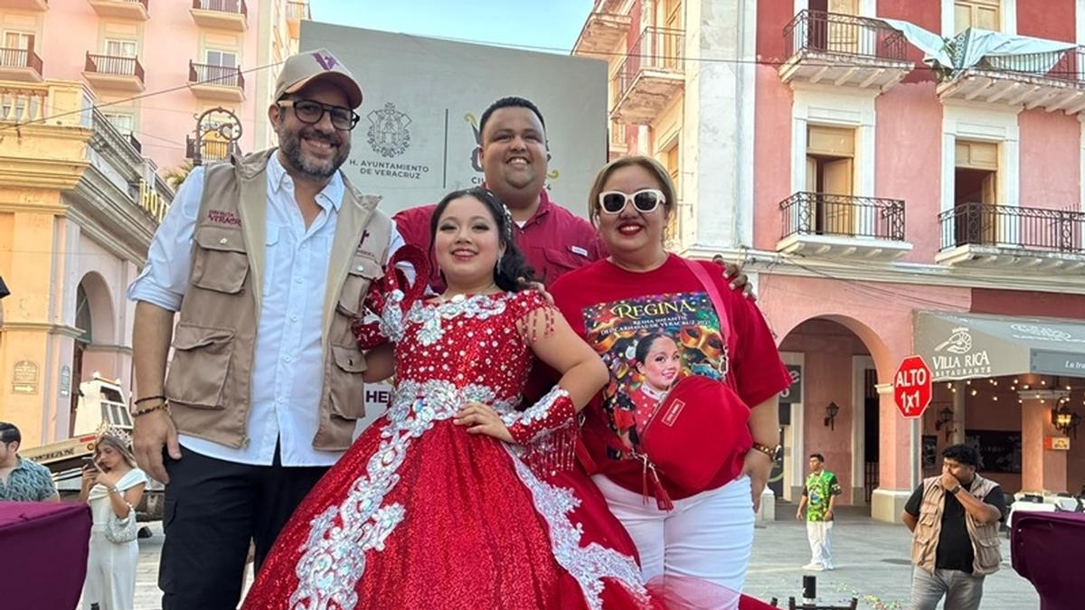 ¡Pequeña majestad! Regina Torrecilla es Reina Infantil electa del Carnaval de Veracruz 2027